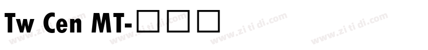 Tw Cen MT字体转换
